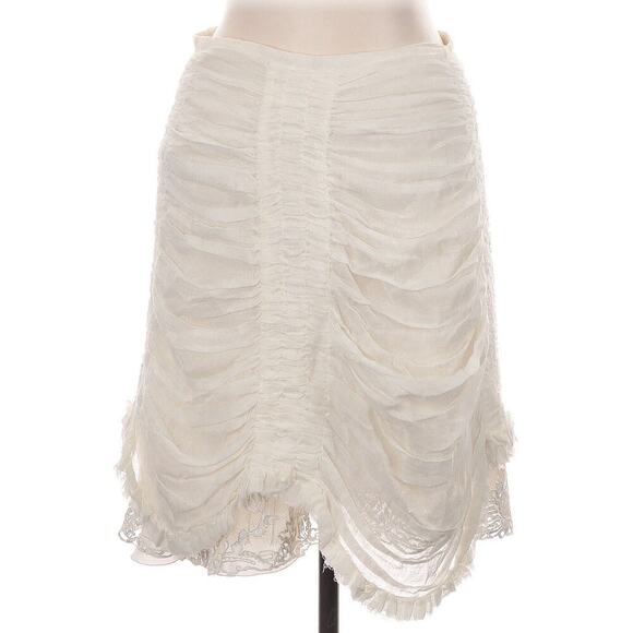 Ralph Lauren Collection Purple Label Runway Ruched Skirt Ruffle Chiffon 6 S 2007 - Picture 8 of 15